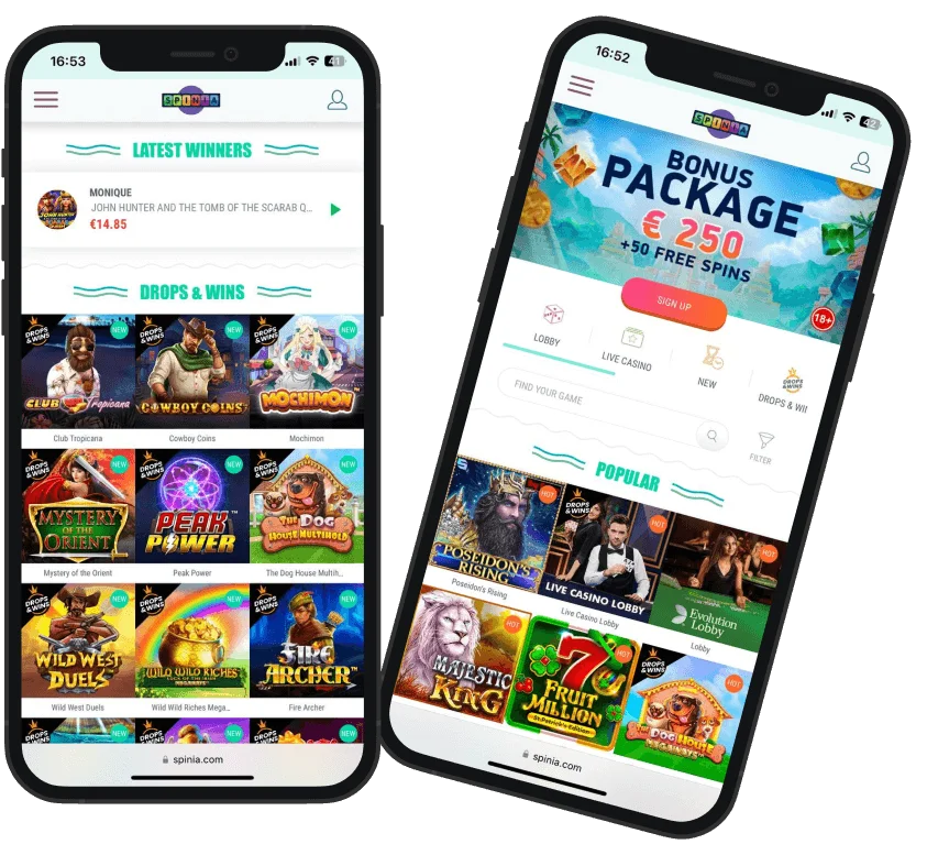 Spinia Casino Download Mobiele App