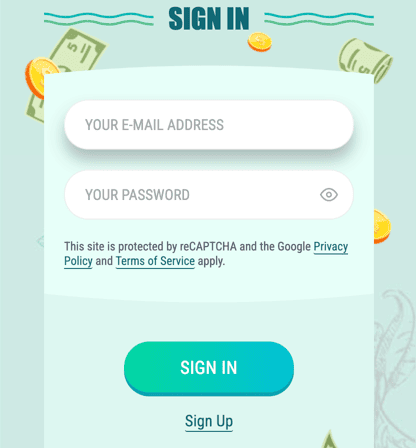 Registration at Spinia casino